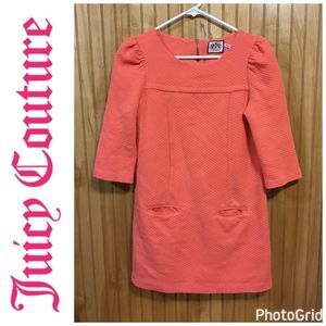 Juicy Couture Coral Quilted Tunic Sz S